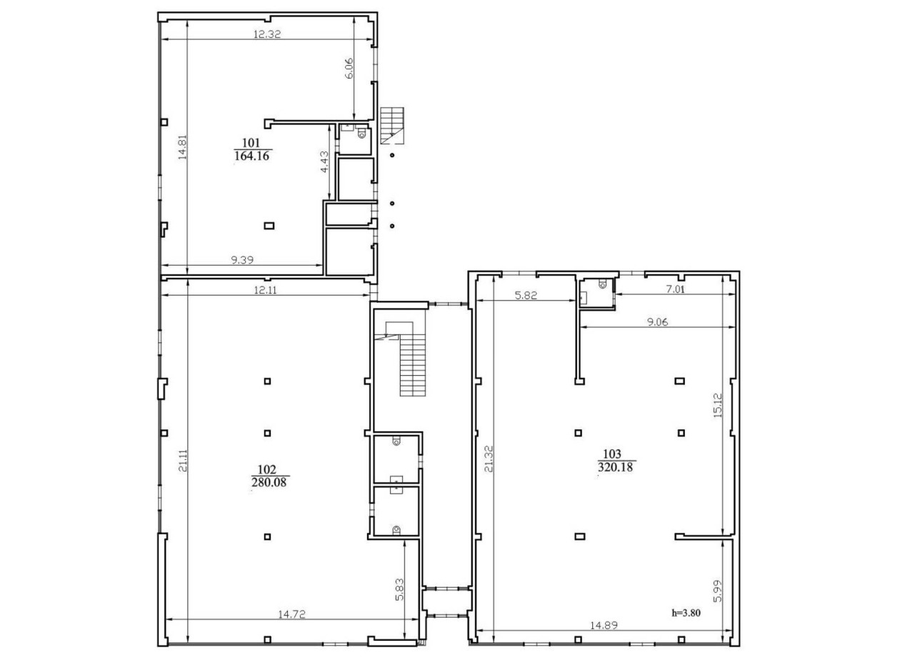 Patalpų išdėstymo planas 1-as aukšas